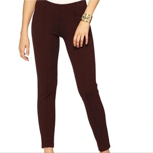 Lilly Pulitzer Pants - Lilly Pulitzer Brazilian Brown Pull-On Ponte’ Seamed Travel Pants Size Small